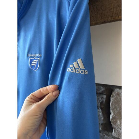 Adidas Golf Jacket Polo Shirt Men L Blue Bundle Golf Club Country Club Athleisur - Picture 3 of 14